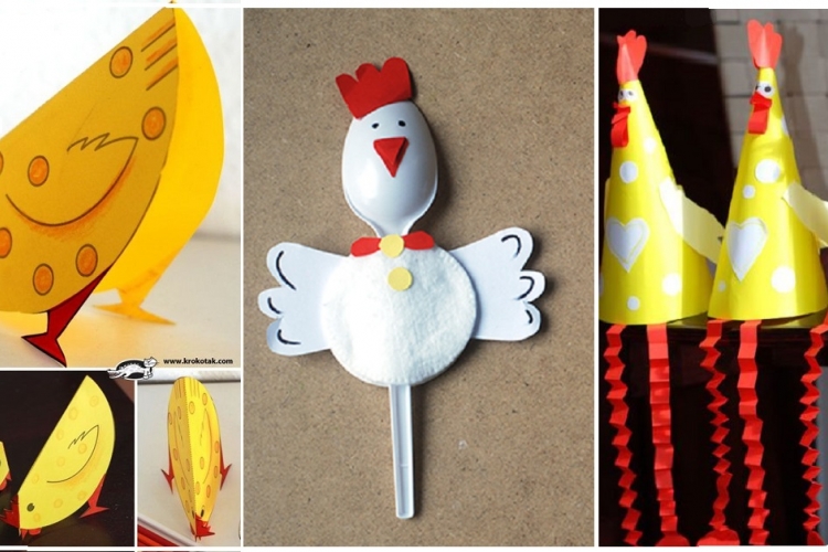voici 12 idées de bricolages pour enfants sur le thème des poules