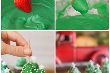fraise chocolat arbre Noël