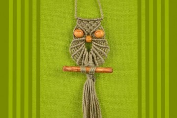realiser hibou en macramé