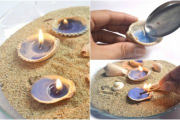 Lumignons-Coquillages -Centre-De-Table