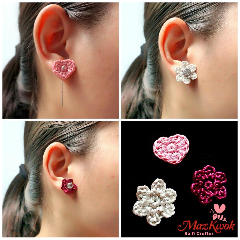 Boucles d'oreilles en Crochet 