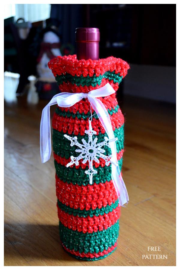 Crochet-Bouteille-de-Vin-Noël-7