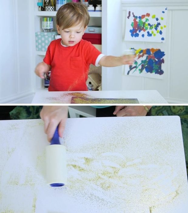 Mettre-rouleau-adhésif-anti-poils  