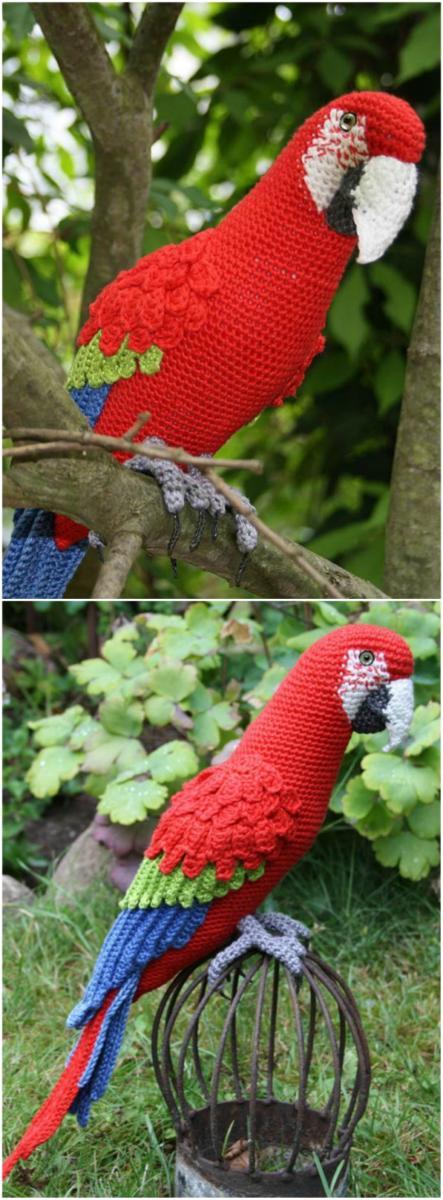 Parrot-Bird-Crochet-Pattern