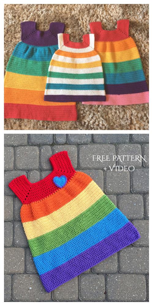 Robe-arc-en-ciel-en-crochet-pour-enfants3