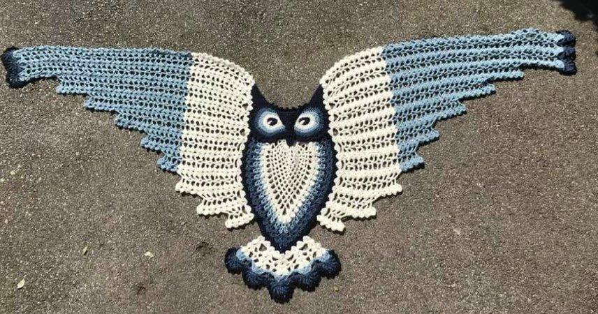 crocheter-châle-avec-chouette-8