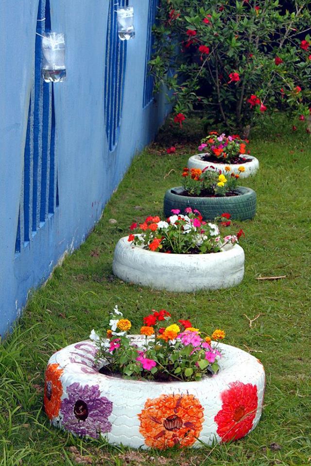 décorer-jardin- objets-recyclés-5