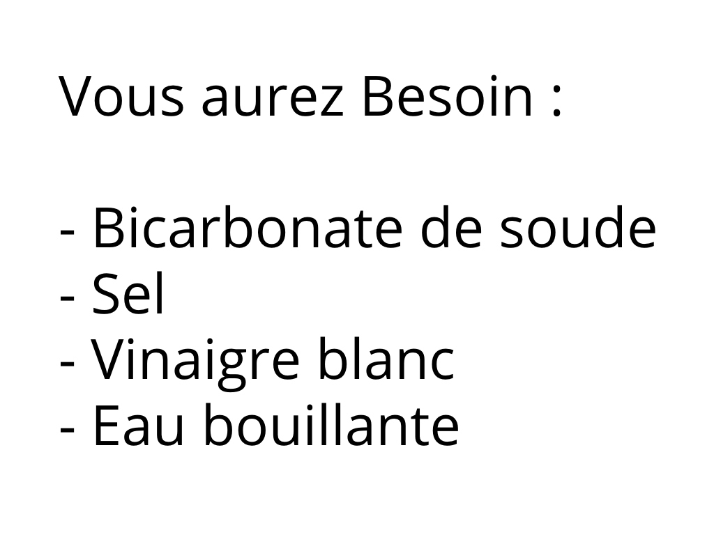 drains bouchés recette maison