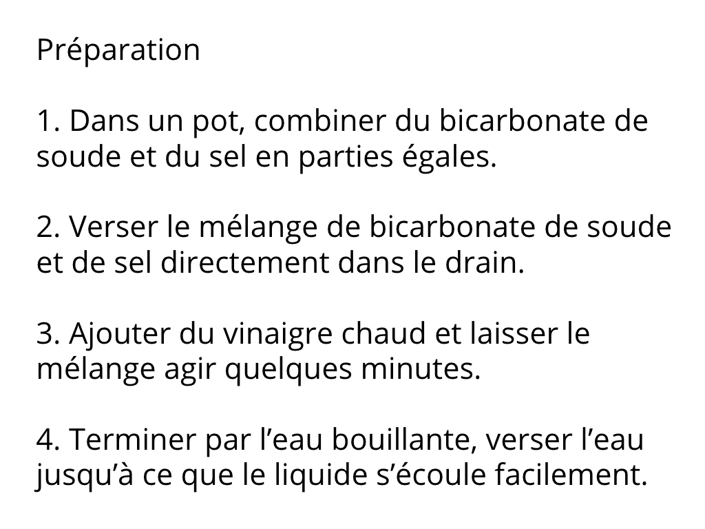 drains bouchés recette maison 2
