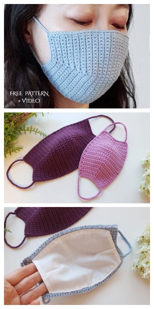 Realiser Un Masque De Protection Au Crochet Video Patron Gratuit Trucs Et Astuces A Faire A La Maison