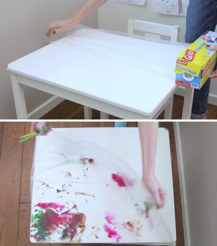 placez-un-film-sulfurise-sur-votre-table