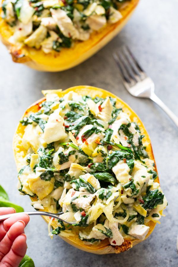 spaghetti-squash-recipes-spinach-artichoke-1563479110