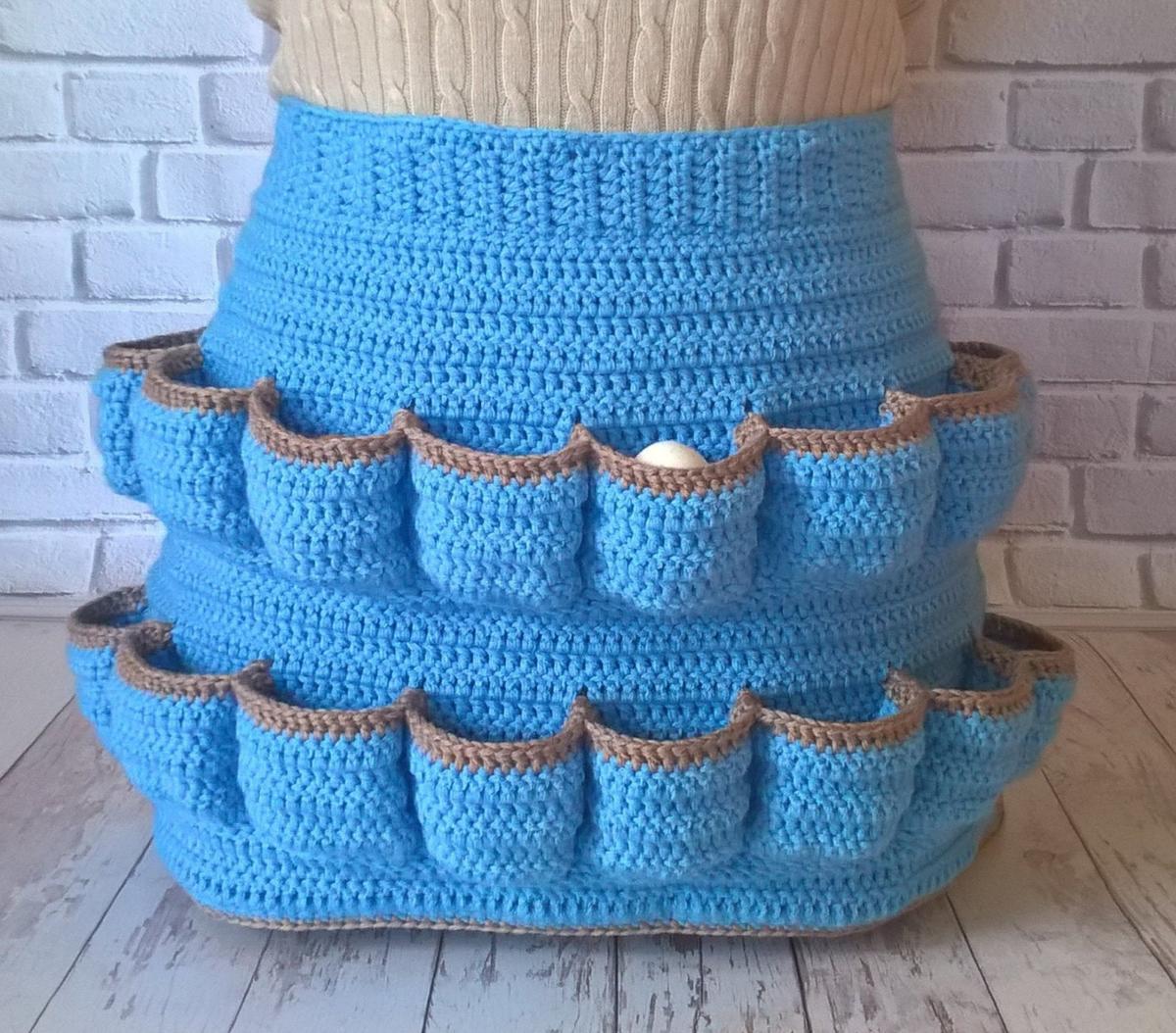 tablier au crochet pour ramasser des œufs 93 