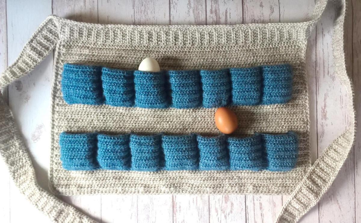 tablier au crochet pour ramasser des œufs 94 